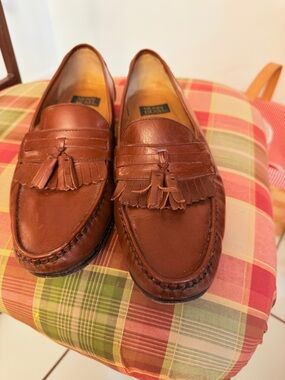 Nunn Bush Tan Leather Tassel Loafers